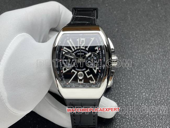 Franck Muller ABF Factory V45 Black Dial Leather Strap Chronograph CollectWatch