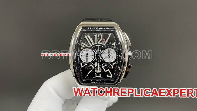 ABF factory 1:1replica watch Frank Muller V45 black dial leather bracelet