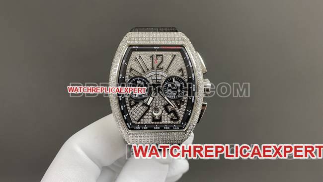 ABF factory super clone Frank Muller V45diamond disc leather bracelet