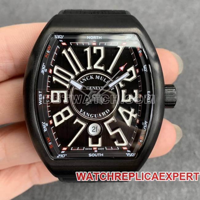 Frank Muller ABF factory top-tier Collectwatch V45black dial black shell leather bracelet