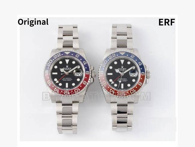 ERF factory RolexGMT-Master3285movementtop-tier replica watch comparison Genuine difference appearance live photos