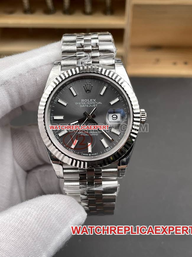 Top-tier CollectWatch VS Factory Rolex Datejust 41mm Grey Dial 3235 Mechanical Watch