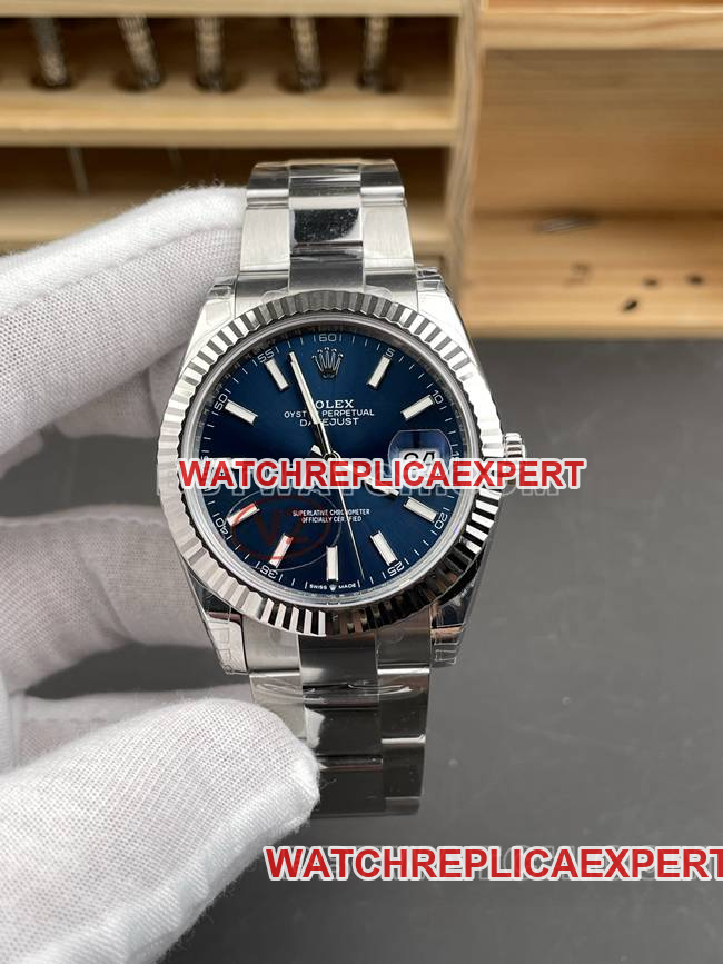 Rolex Datejust 41mm Blue Sunburst Dial 3235 Mechanical Movement by VS Factory