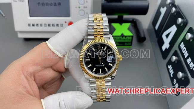 Super Clone Watch Rolex Datejust 41mm VS Factory 41mm Black Dial Rolex 3235 Mechanical Watch VS
