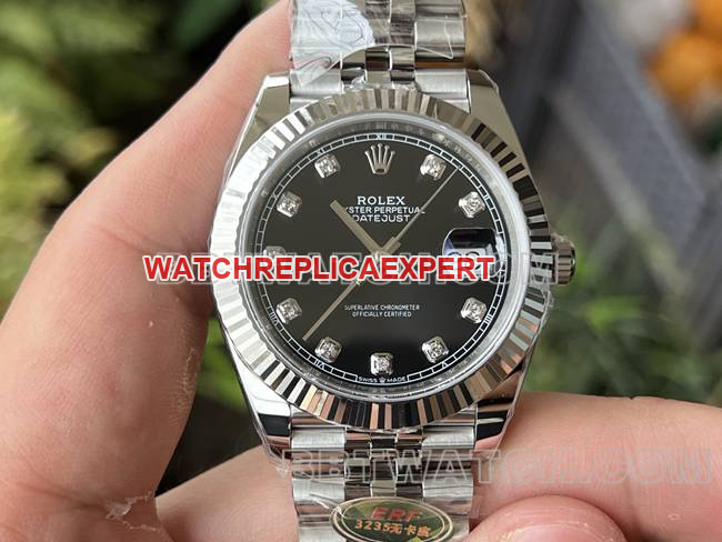 Top-tier CollectRolex Datejust 41mm Black Dial 3235 Mechanical ERF Factory