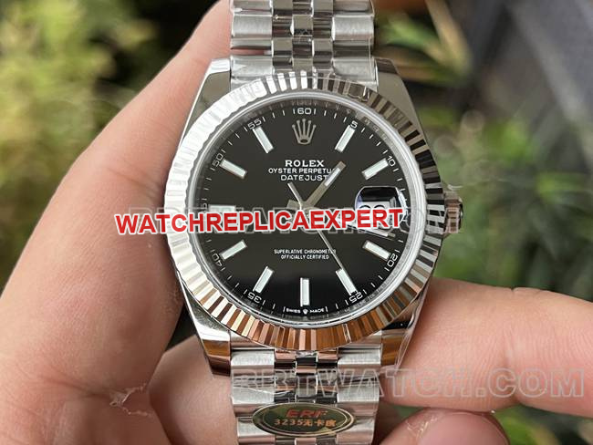 Original Factory CollectRolex Datejust ERF Factory Black Dial 41mm 3235 Mechanical Watch