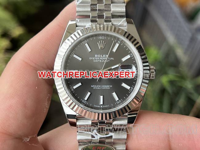 Original Factory CollectRolex Datejust 41mm Grey Dial 3235 Mechanical ERF Factory Watch