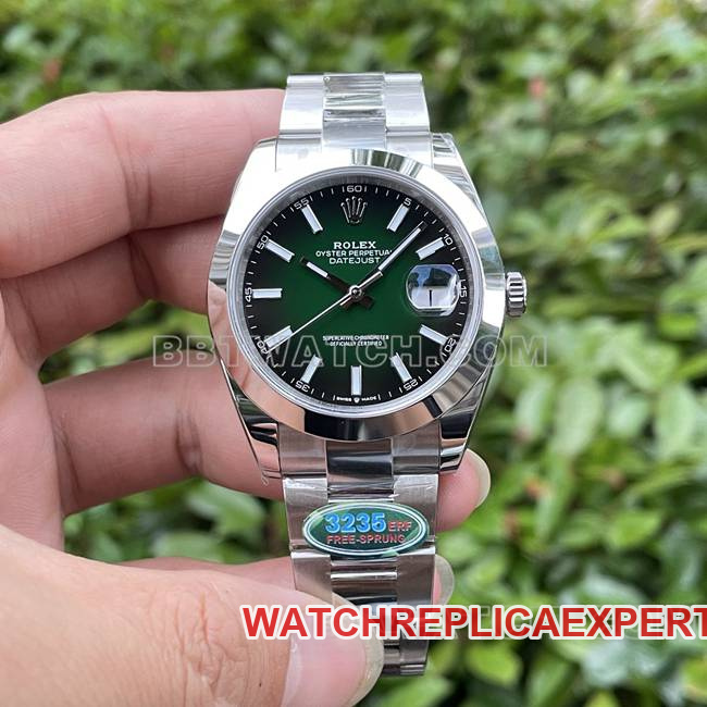 Rolex Datejust Series ERF Factory Super Clone Watch 41mm Green Dial 3235 Mechanical