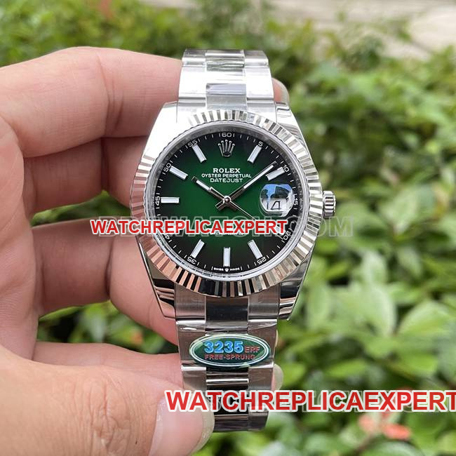 Rolex Datejust 41mm Green Dial 3235 Mechanical ERF Factory Top CollectWatch Log