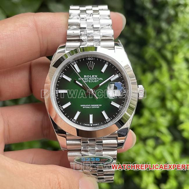 ERF Factory Rolex Rolex Datejust 41mm 41mm Green Dial 3235 Mechanical CollectWatch