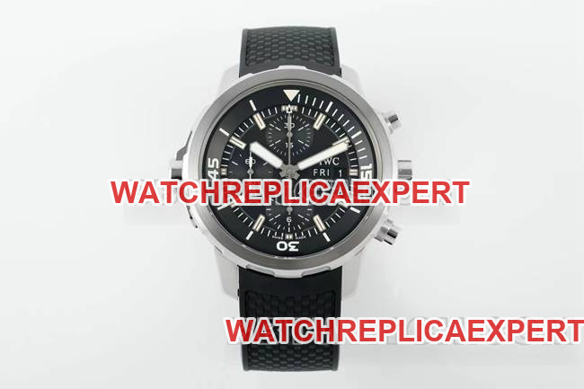 IWC Marine Timepiece APS Factory Black Dial 7750 Mechanical Super Clone Chronograph with Rotating Inner Ring