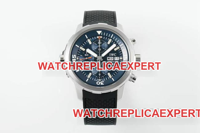 IWC APS Factory Aquatimer Marine Timepiece Blue Dial 7750 Mechanical Watch with Rotating Inner Ring