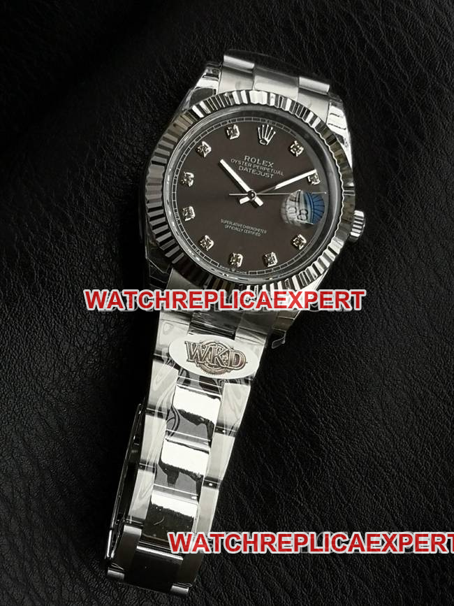 WKD Factory Rolex Datejust 41mm Grey Dial 126331 Super Clone with 3235 Seamless Integrated Movement