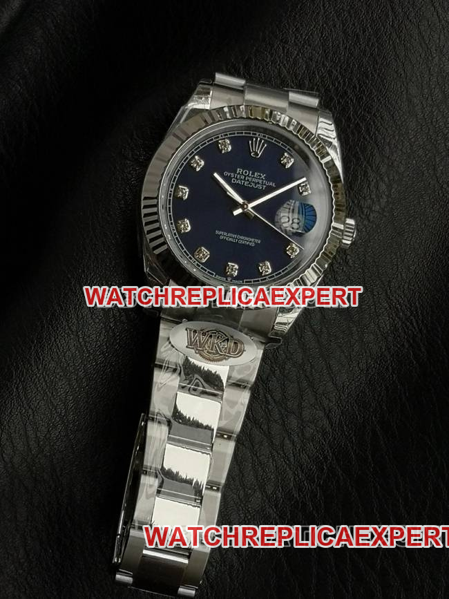 Rolex Datejust 41mm Blue Dial 126331 WKD Factory Original Factory CollectWatch with 3235 Seamless Integrated Movement and 72-Hour Power Reserve
