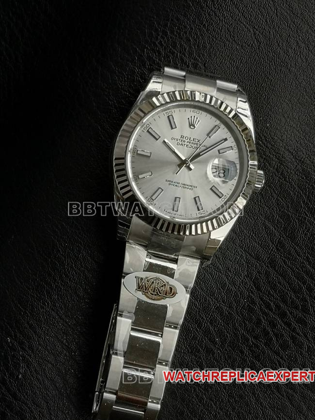 WKD Factory Original Factory Super Clone Datejust Rolex 41mm Silver Dial 126331 with Seamless Integrated 3235 Movement