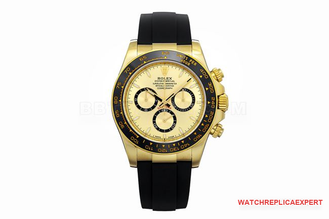ZF Rolex Daytona Super Clone: Solid Gold Case, Gold Dial & 4131 Movement with 72-Hour Power Reserve