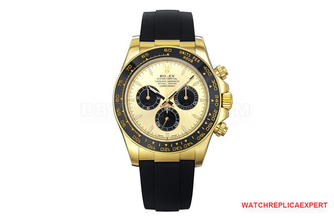 ZF Factory Premium CollectRolex Daytona Gold Dial Gold Case 4131 Mechanical Movement with 72-Hour Power Reserve