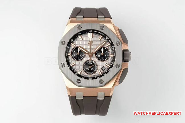DDF Factory Audemars Piguet Royal Oak Offshore Grey Dial 26420 Super Clone with CNC-Engraved Wavy Pattern and 205g Original Weight