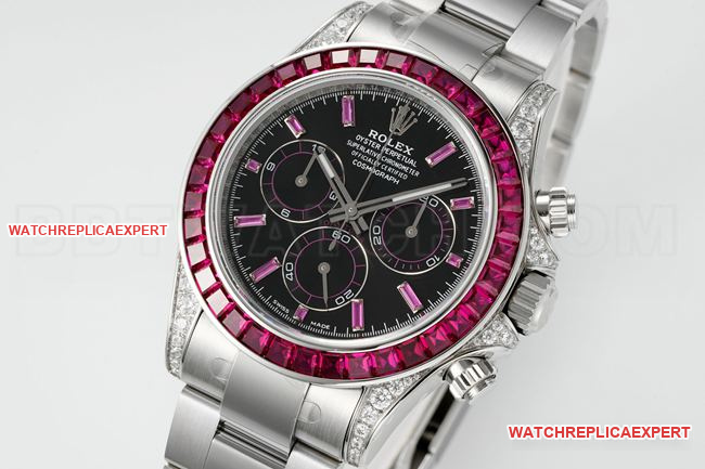 PPM Factory Rolex Rolex Daytona Collectwith CVD Cultivated Diamond Bezel and Ice Black Dial