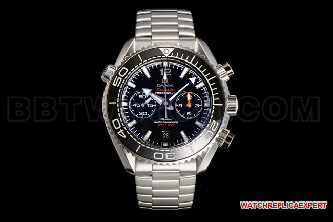 Réplica de esfera de cerámica Omega Omega Seamaster 600 m de fábrica N1 con esmalte horneado en platino, anillo naranja más completo y fuente duradera en gris plateado
