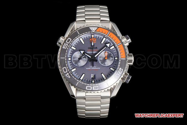 Omega Seamaster 600m Esfera Gris Réplica 1:1 N1 de fábrica con Cerámica Importada, Incrustaciones de Platino y Acabado en Esmalte de Platino