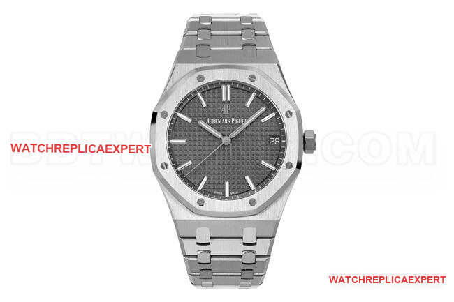ZF Audemars Piguet Royal Oak 15500 Grey Dial Super Clone Watch with 41mm Classic Case & Octagonal Bezel