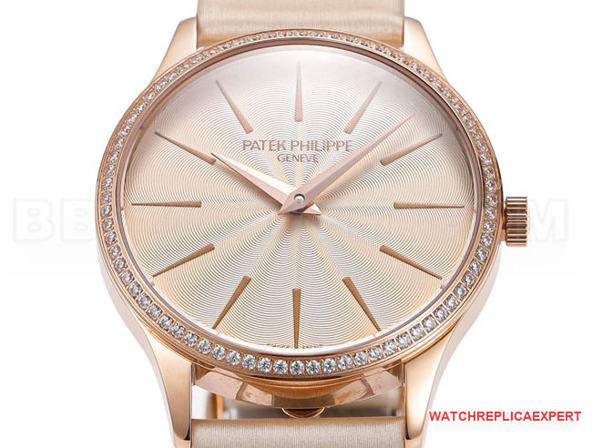 Patek Philippe Calatrava 4997 Ladies' Watch by GS Factory: Self-Winding Calibre 240 with Ultra-Thin Embossed Dial