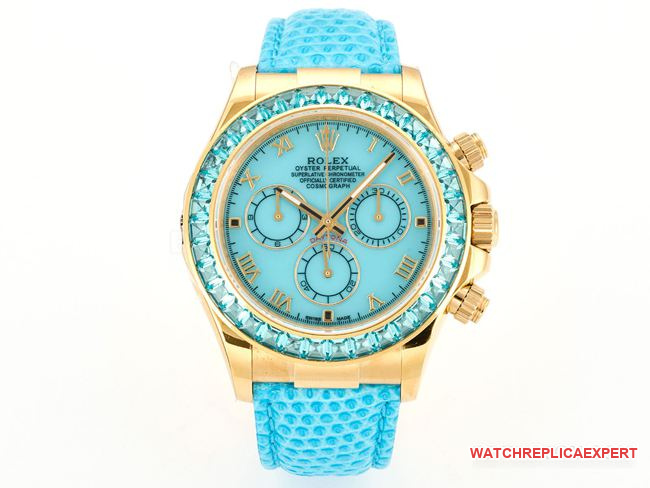 Rolex Daytona 116519 Blue Mother-of-Pearl Dial Diamond Ring Original Factory CollectWatch 40mm