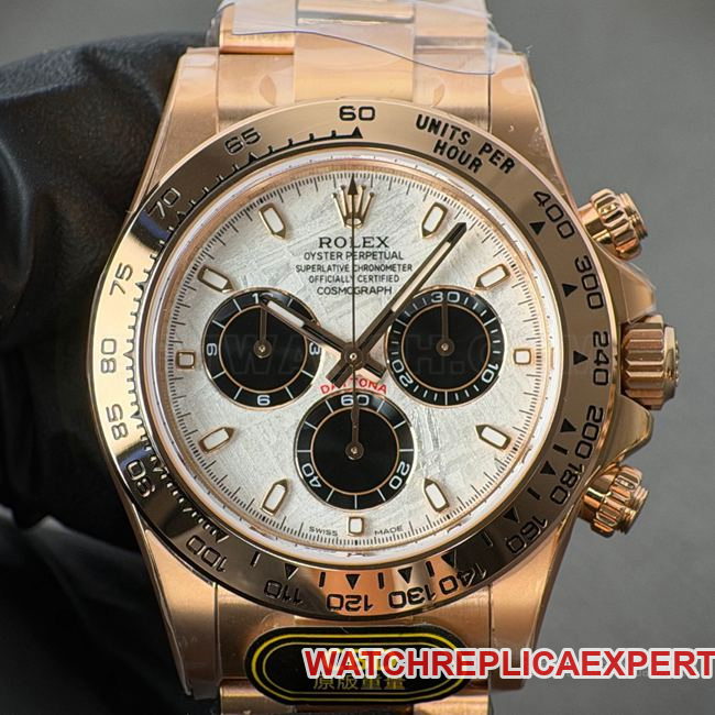 Rolex Daytona CBD Factory Best CollectWatch with Rose Gold Case and Meteorite Dial 4130
