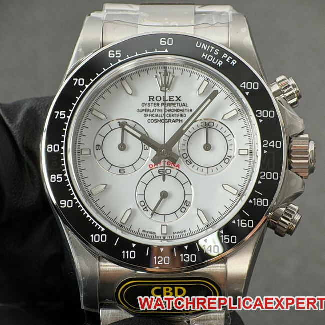 Best Collectof Rolex Daytona White Dial Steel Bracelet 4131 from CBD Factory