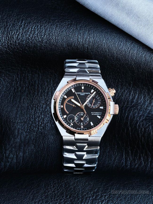 Top-grade KR Factory Vacheron Constantin Overseas 42mm Rose Gold Black Dial 47450 CollectWatch