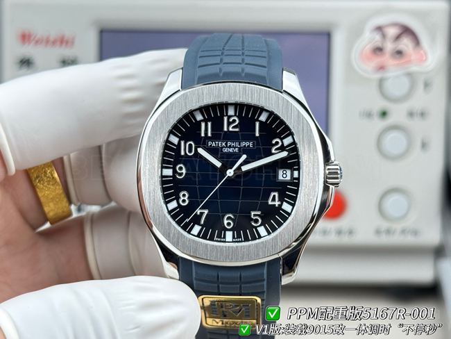 PPM Factory Patek Philippe Patek Philippe Aquanaut 5167 Blue Dial – 1:1 Super Clone Reproduction