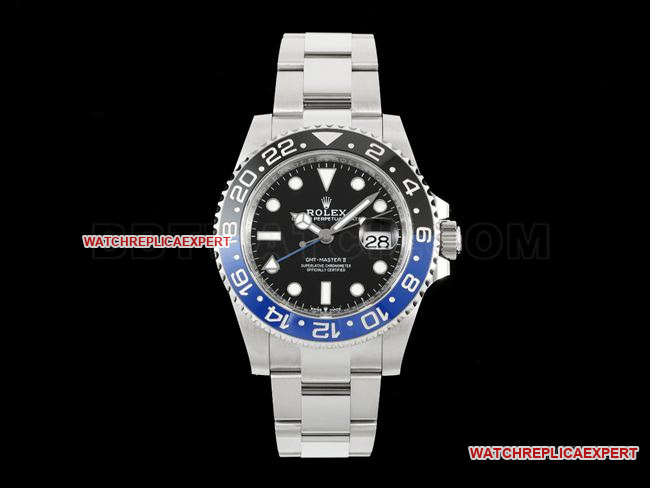 Rolex GMT-Master 126710 RICH Factory 1:1 Replica, CNC Blue-Black Bezel, Waterproof Ceramic Ring