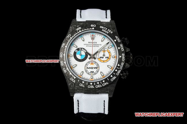 Rolex Daytona 4130 - ANT Factory Carbon Fiber Super Clone with High-End Car Badge White Dial