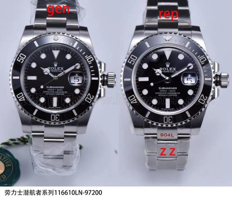 Revisión de la réplica del ZZ Factory Rolex Rolex Submariner “Water Ghost”: ventana de fecha con tinte azul y agujero negro de primer nivel