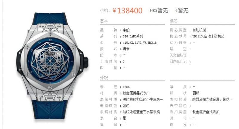 Hublot Tattoo Titanium Blue CollectFusion-Innovation und keramische Exzellenz