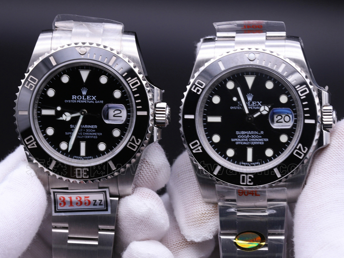 Rolex Submariner Blackwater Ghost v10s: zz factory vs n factory 904L Steel 3135 Movement Video Review