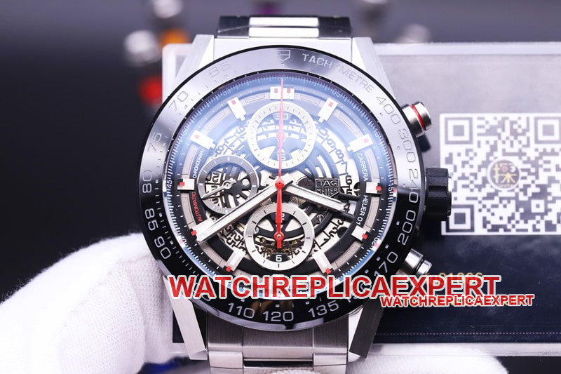 XF factory TAG Heuer Carrera racing hollow steel strap top Collectwatch with customized movement
