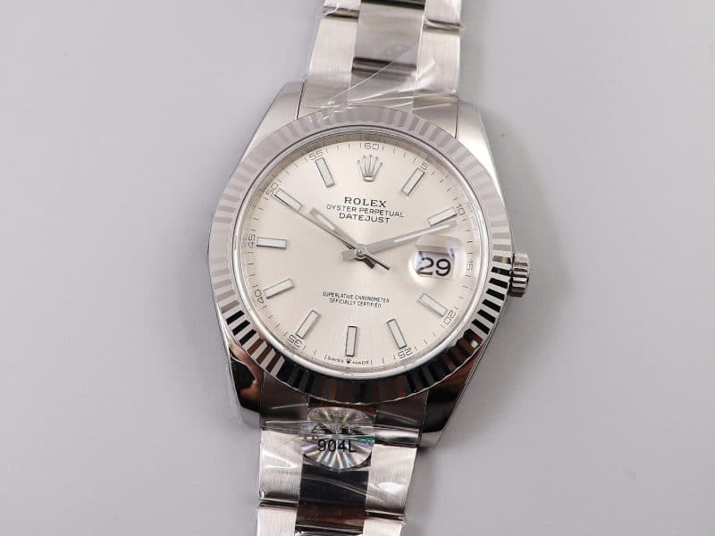 AR Factory Rolex Datejust 116334 V3 Latest Generation 41mm Silver Plate 904L Steel Super Clone Watch