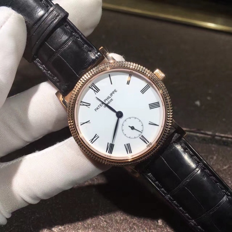 Patek Philippe Men’s Vintage Top CollectWatch 5119R-001 White Dial 18K Rose Gold Belt Swiss Manual Mechanical Movement