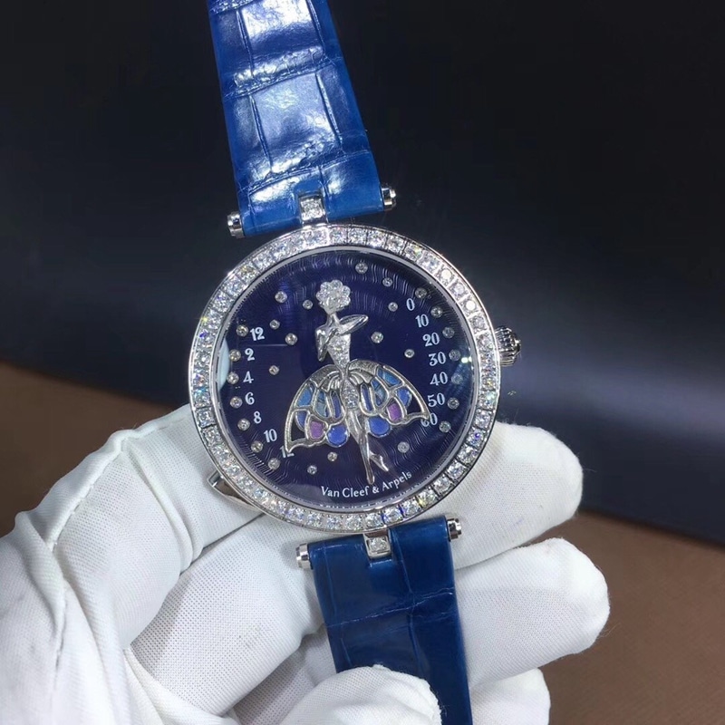 Van Cleef & Arpels Fairy South African Top-Tier Super Clone with Genuine Diamonds & Crocodile Leather
