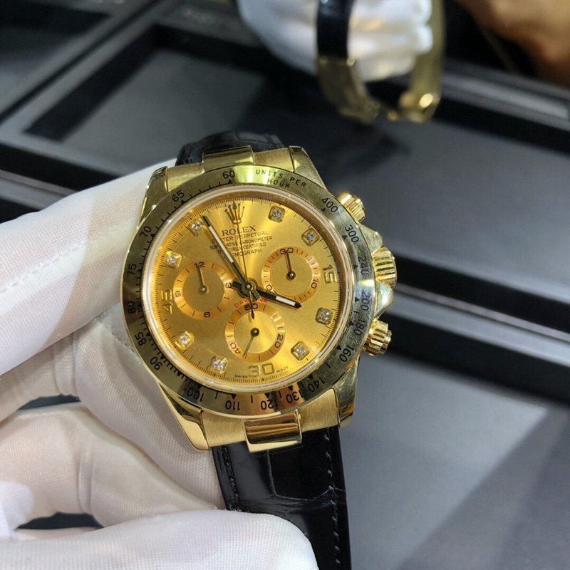 High-Quality Big Factory 40mm Rolex Daytona Super Clone 18K Gold Watch Rolex 40mm Collect