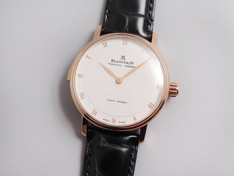 Blancpain Refined Imitation Erotic Classic Watch with Rose Gold Finish and Roman Numeral Dial