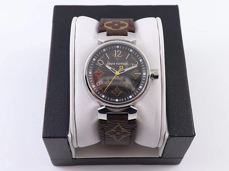 Premium LV Tambour Slim 34 mm Ladies Timepiece with Three-Dimensional Dial and Advanced Texture Quartz Movement