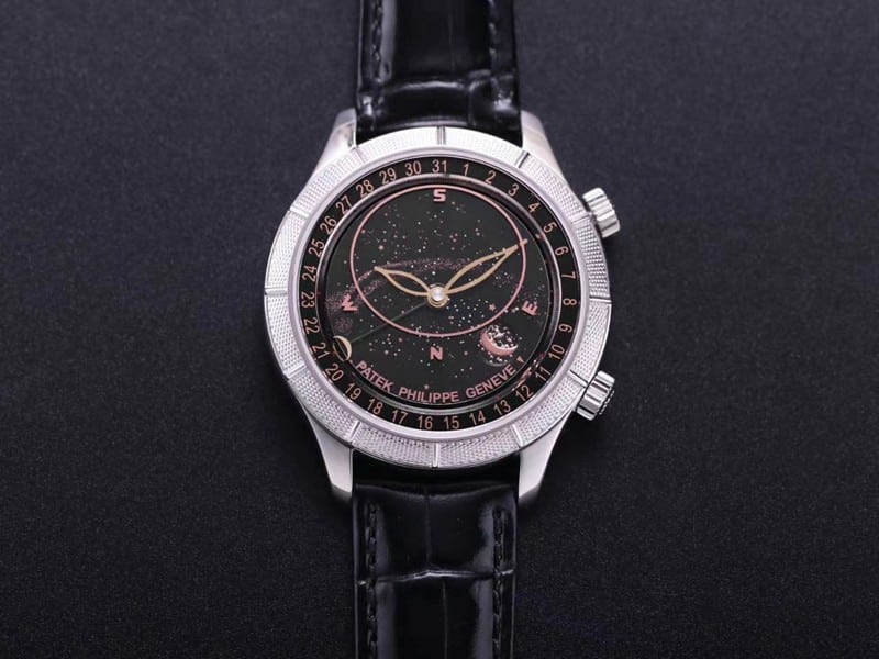 TZ Factory Patek Philippe Patek Philippe Grande Complication Original Factory Super Clone Men’s Timepiece, 950 Platinum Case, Black Dial, Moon Phase, Starry Sky Belt, Model 5106R/5102/6104