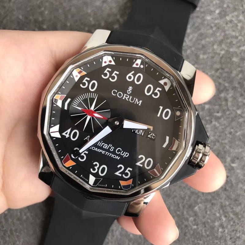 Corum Admiral Series Super Clone Men’s Watches Large-Diameter Titanium Alloy Black Dial Tough Guy Style