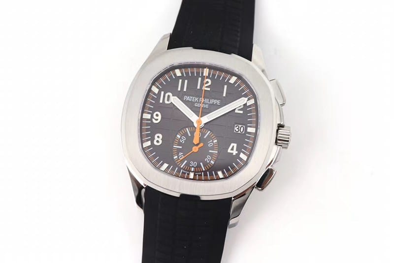 AQUANAUT 5968A-001 Patek Philippe Super Clone: OM Factory Black Grenade Rubber Chronograph Watch for Men