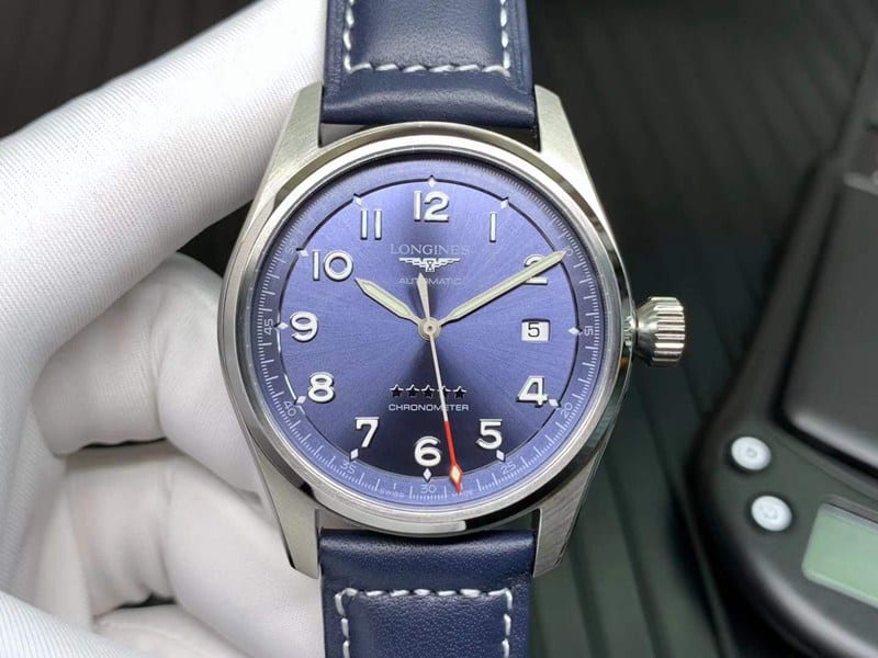 AI Factory Fine Imitation Longines Pioneer Series Five-Star Admiral Blue-Dial 40mm Mechanical Watch with Sapphire Crystal