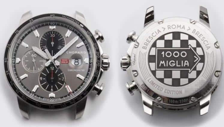 V7 Factory Chopard Chopard Mille Miglia 7750 Replikatuhr-Authentizitätsprüfung mit Boutique-Uhrwerk und schwarzen PVD-Chevrons