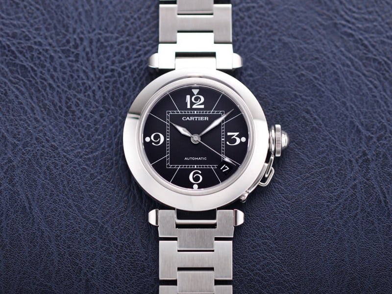 V9 Cartier Cartier Pasha Series W31074M7 W31074M7 Women’s Mechanical CollectWatch with Black Dial, 316L Stainless Steel and Sapphire Scratch-Resistant Mirror